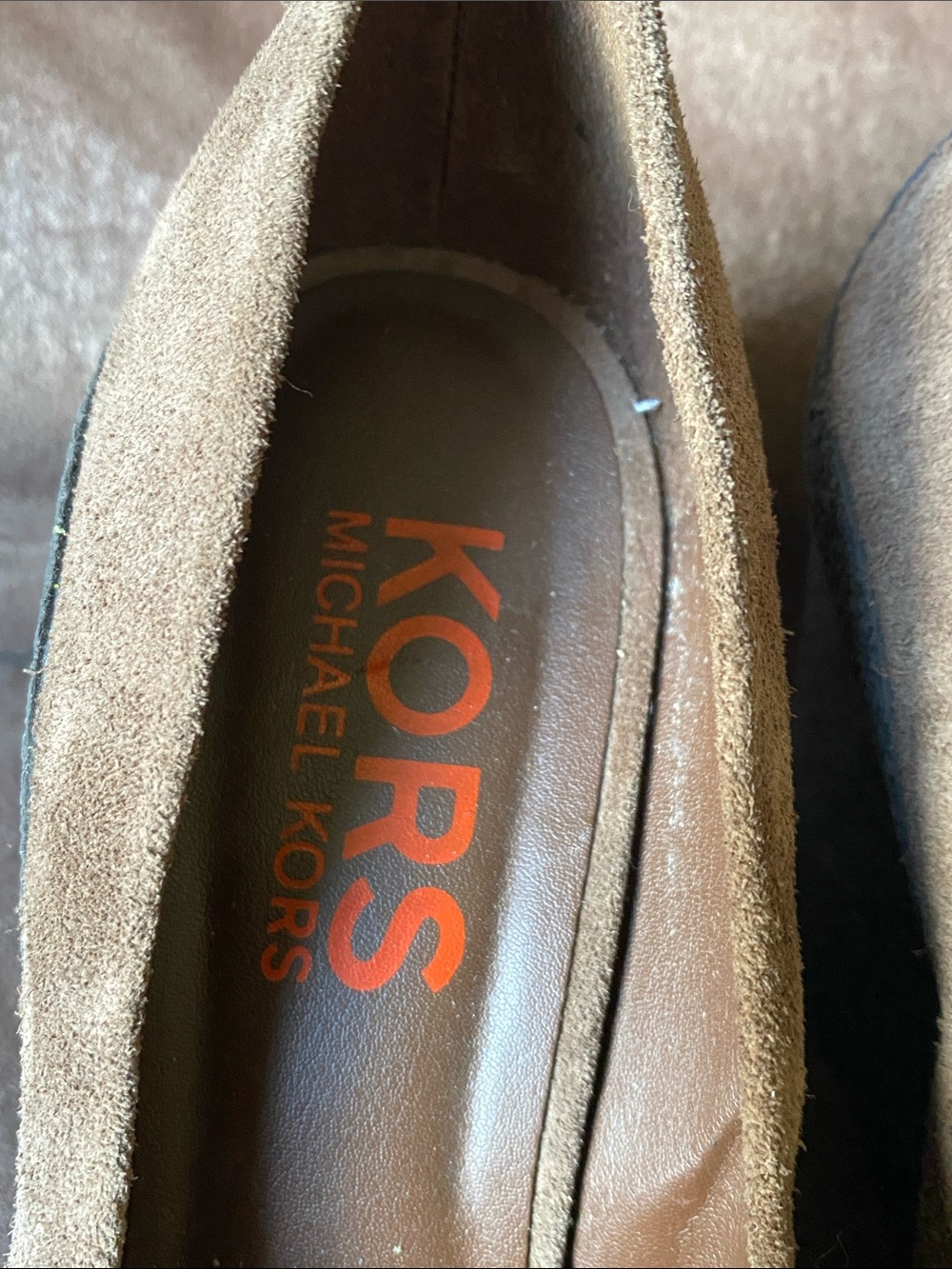 MICHAEL KORS Brown Suede Rounded-Toe Heel Pump - Picture 8 of 8